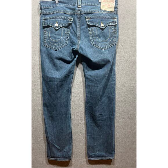True Religion Ricky Loose Blue Mens Jeans Size 38 - Picture 3 of 11